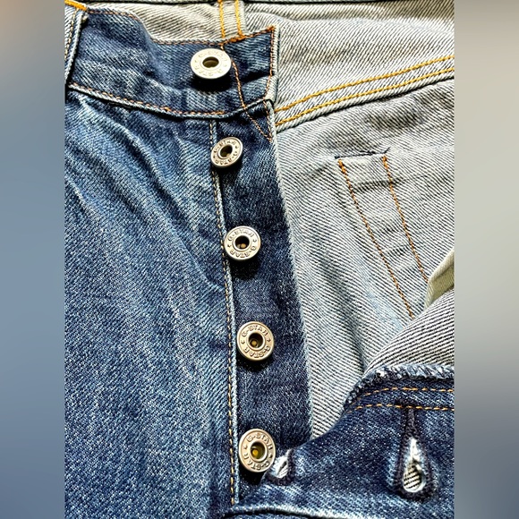 VINTAGE G-STAR RAW “SHORTCUT US FIRST” SELVEDGE DENIM 34x32 OG PAIR CRAZY RARE!! - Picture 4 of 16